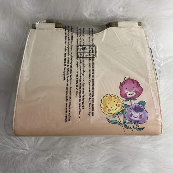 Loungefly Disney Alice in Wonderland Garden Flowers Satchel Crossbody Bag - Picture 6 of 12